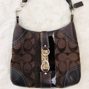 ✨Vintage Y2K Brown Coach Hampton Python Hobo Bag Flaw*